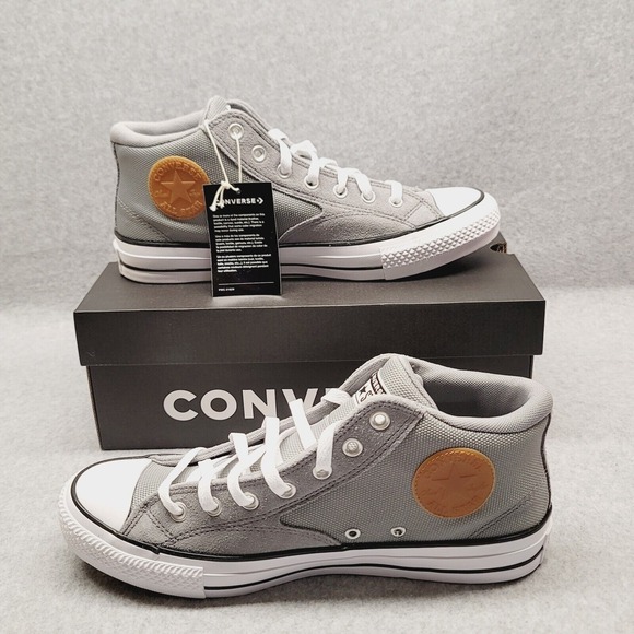 Converse Chuck Taylor All Star Malden Street Gray Mid Top Wide Men's sz 10 Shoes - Picture 1 of 9